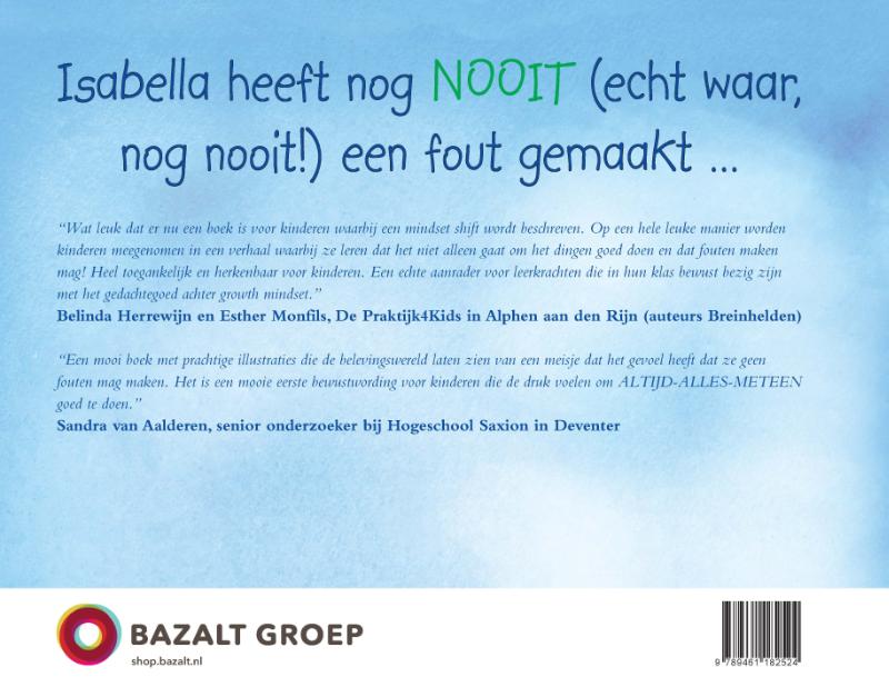 Het meisje dat nooit fouten maakte achterkant