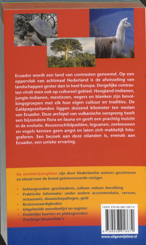 Ecuador en de Galapagoseilanden / Wereldwijzer achterkant