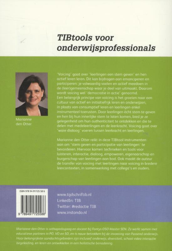 Voicing, geef kinderen een stem / TIBtools achterkant