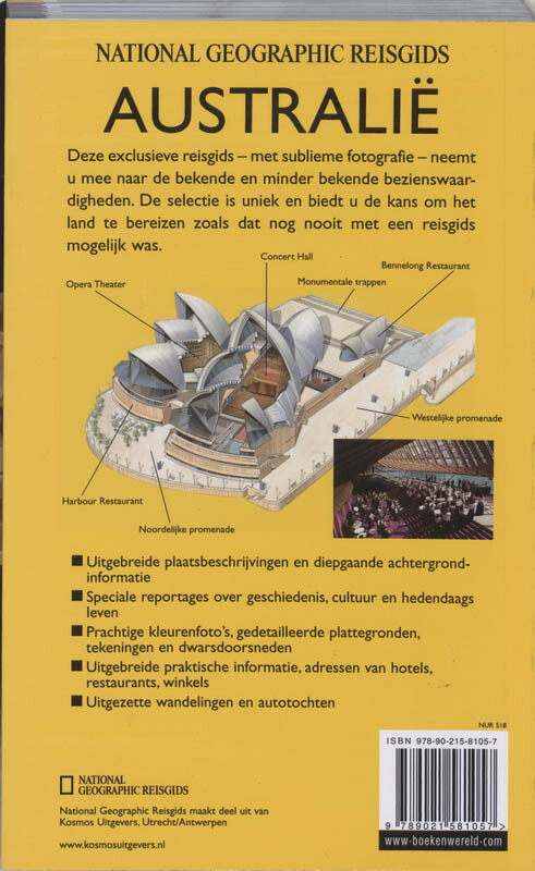 Australie / National Geographic reisgidsen achterkant