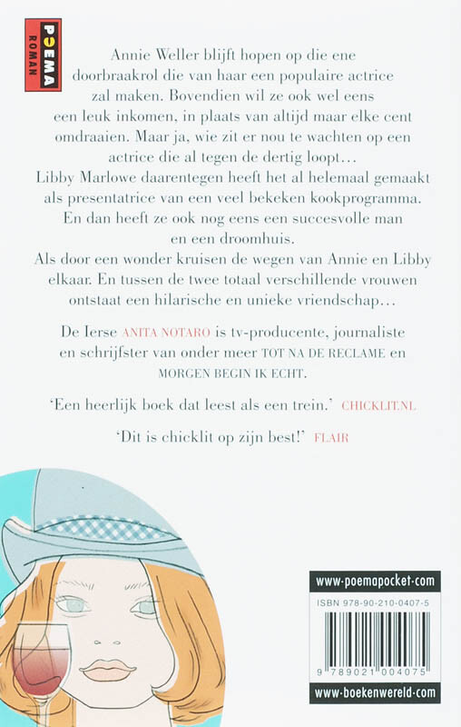 Achter de schermen / Chicklit-reeks Poema Pocket achterkant
