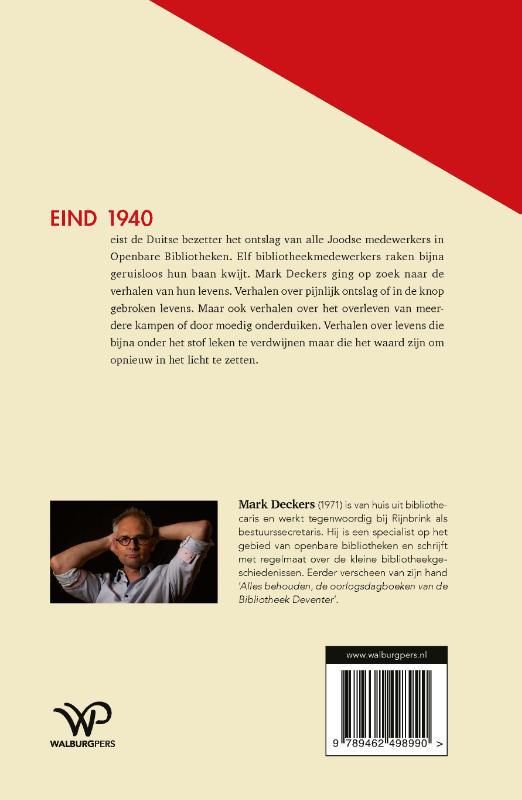 Geruisloos verdwenen uit de bibliotheekgeschiedenis achterkant