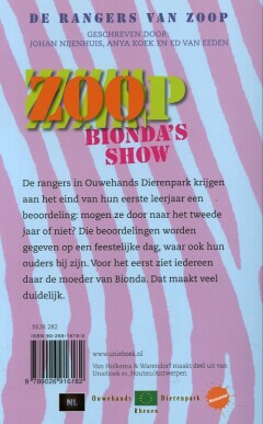Bionda's show / De rangers van Zoop achterkant