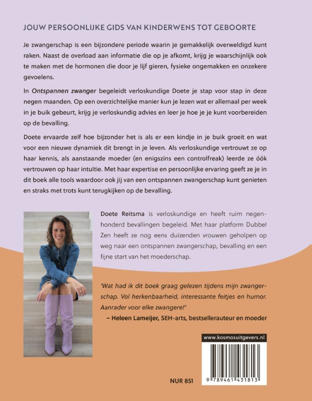 Ontspannen zwanger achterkant