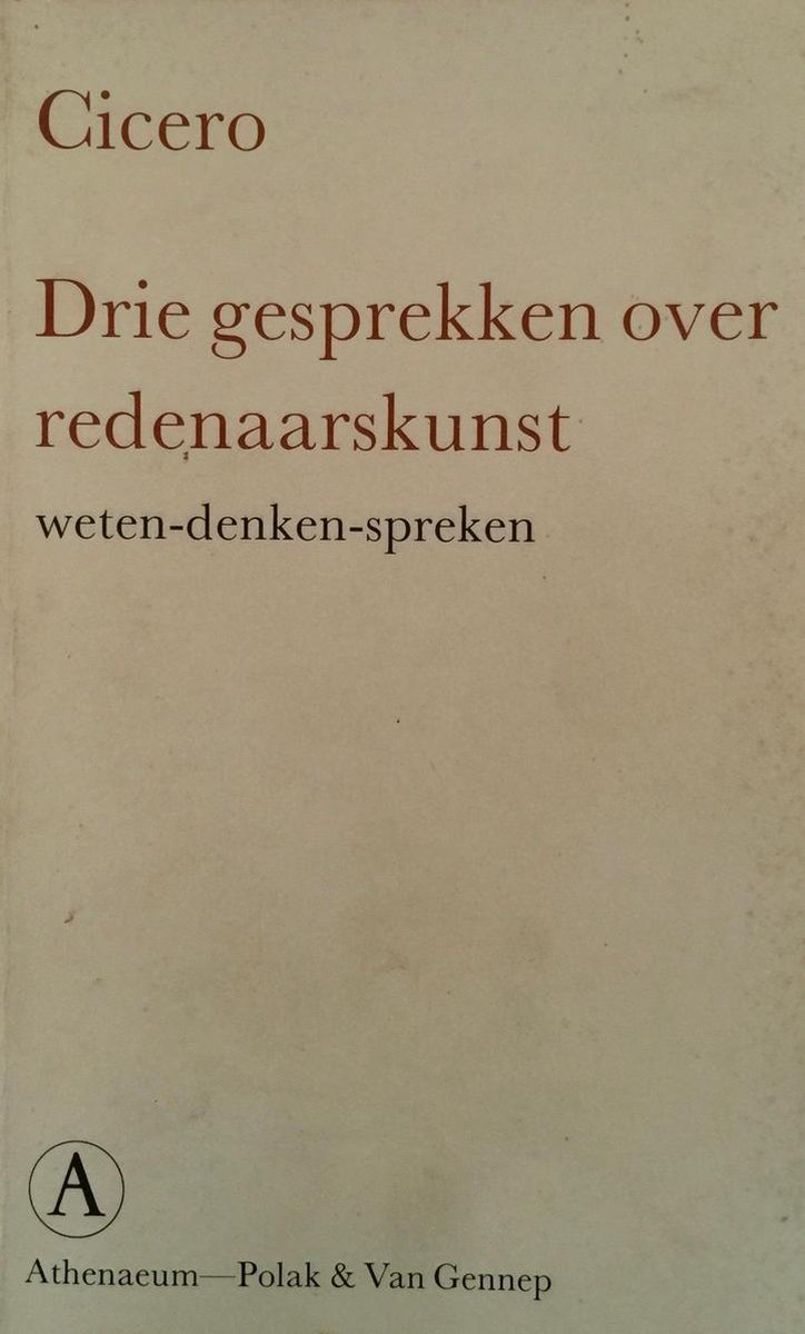 Drie Gesprekken Over Redenaarskunst Pap