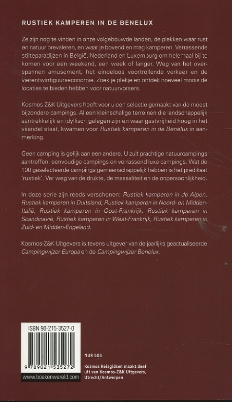 Benelux / Kosmos reisgidsen achterkant