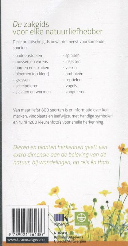 De dieren- en plantengids voor onderweg achterkant
