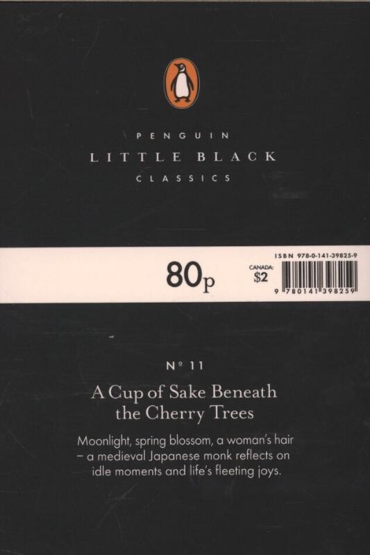 A Cup of Sake Beneath the Cherry Trees / Penguin Little Black Classics / 11 achterkant