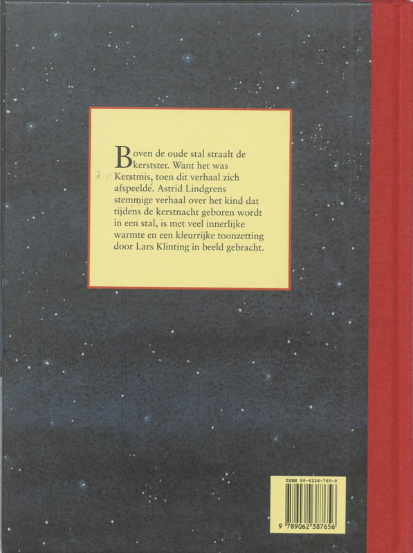 Kerstmis in de stal Kerstmis in de stal achterkant