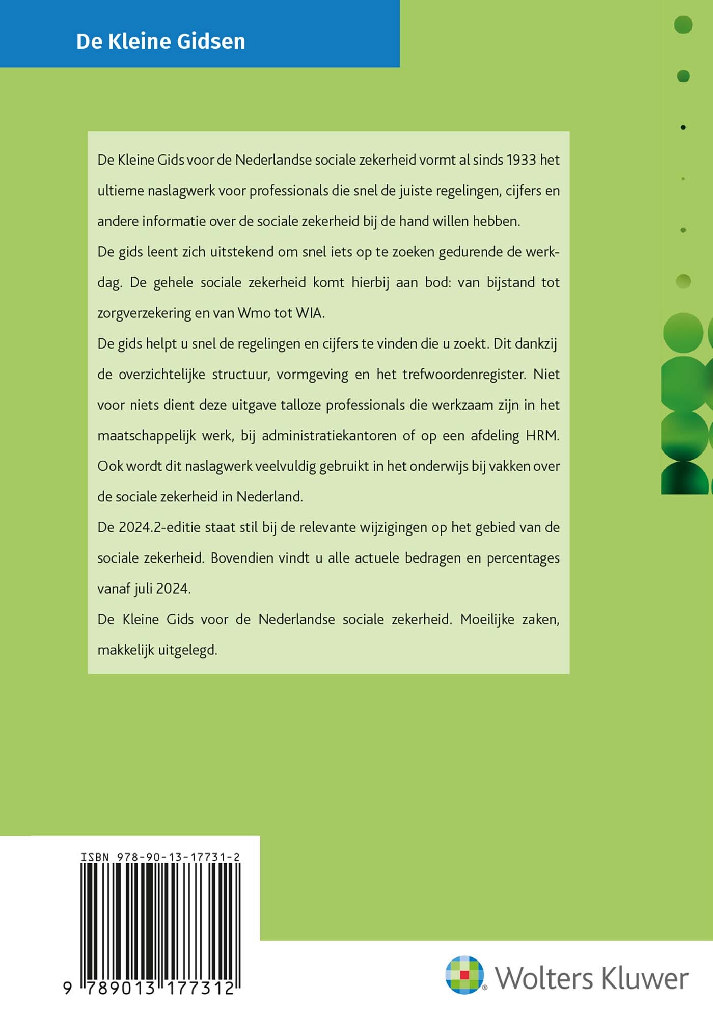 De Kleine Gids voor de Nederlandse sociale zekerheid 2024.2 achterkant