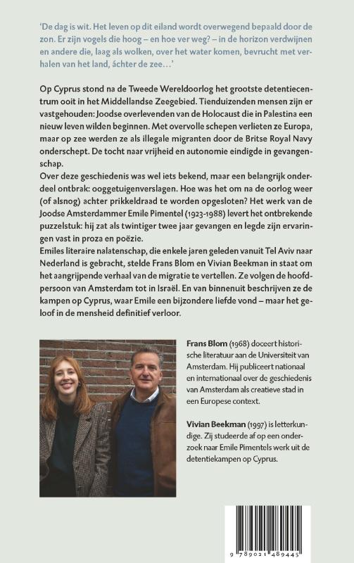 Het land achter de zee achterkant