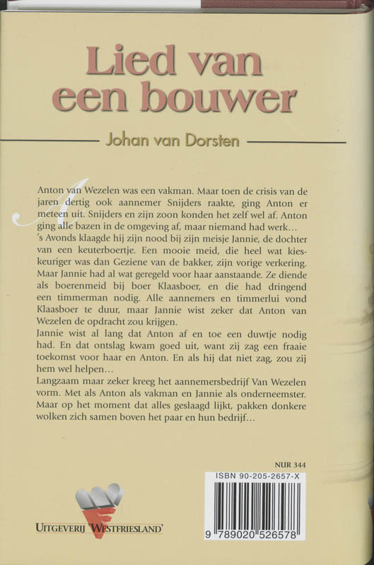 Lied Van Een Bouwer achterkant