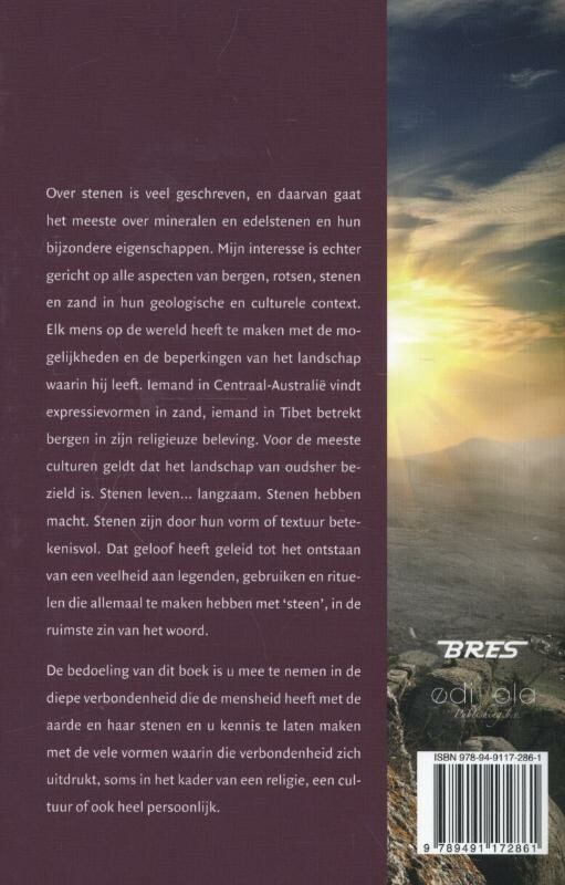 Bergen stenen, korrels zand / BRES achterkant