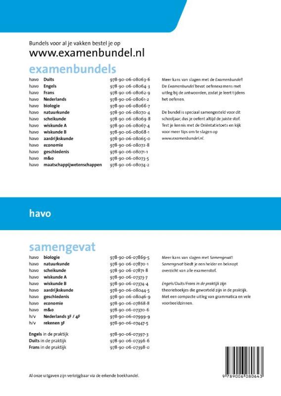 Examenbundel - Engels Havo 2014/2015 achterkant