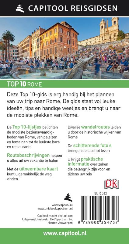 Rome / Capitool Reisgidsen Top 10 achterkant