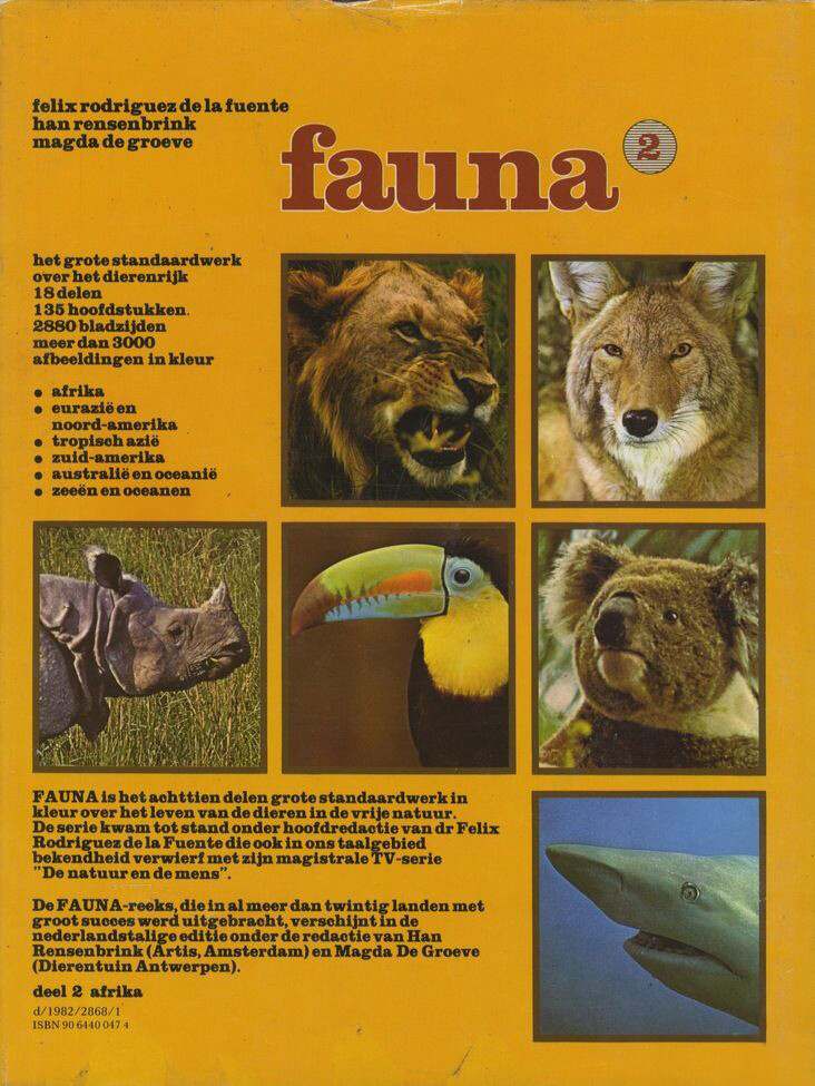 Fauna: dieren van de hele wereld in eigen omgeving - deel 2 / Heideland collectie / 2 achterkant