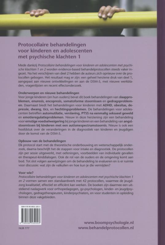 Protocollaire behandelingen voor kinderen en adolescenten met psychische klachten 1 achterkant