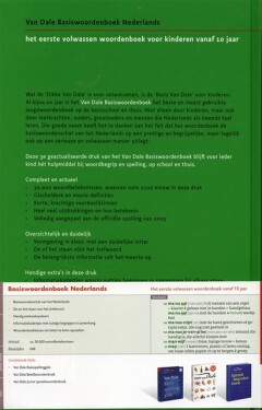 Van Dale Basiswoordenboek Nederlands / Van Dale Kinderwoordenboeken achterkant