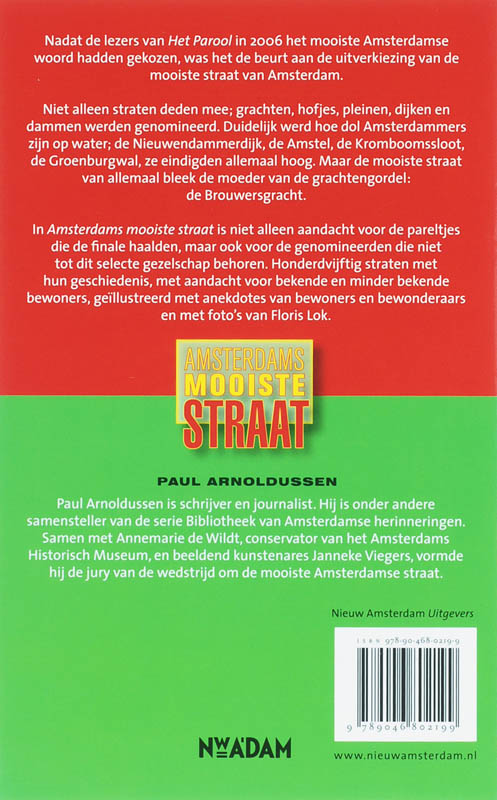 Amsterdams mooiste straat Amsterdams mooiste straat achterkant