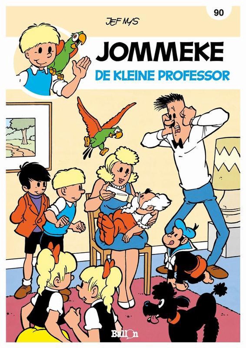 Jommeke strip - nieuwe look 90 - De kleine professor