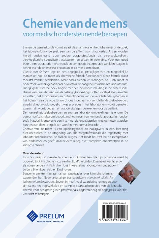 Chemie van de mens achterkant