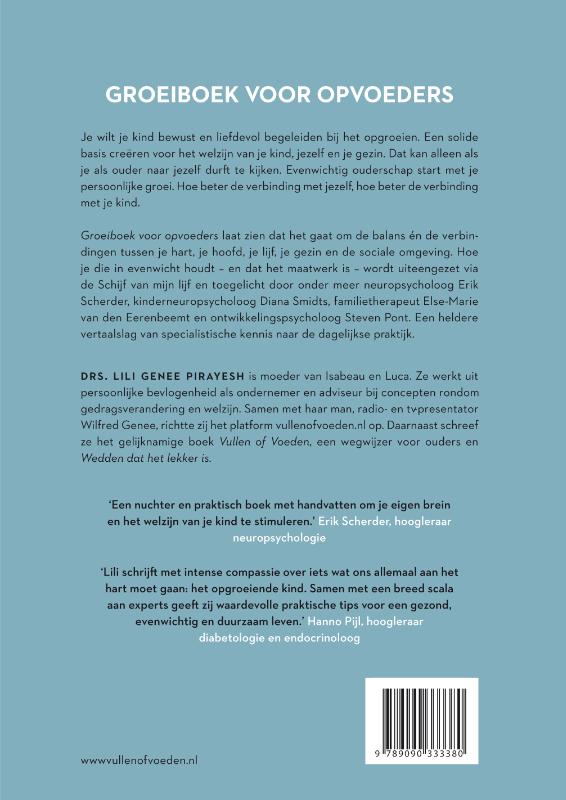 Groeiboek voor opvoeders Groeiboek voor opvoeders achterkant