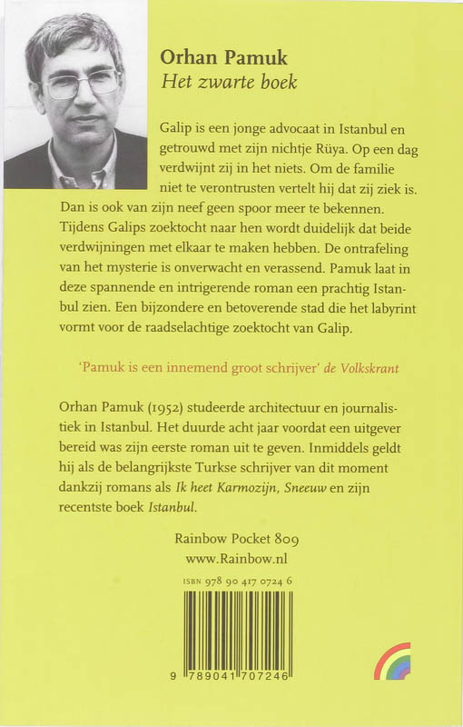 Het zwarte boek / Rainbow pocketboeken / 809 Het zwarte boek / Rainbow pocketboeken / 809 achterkant