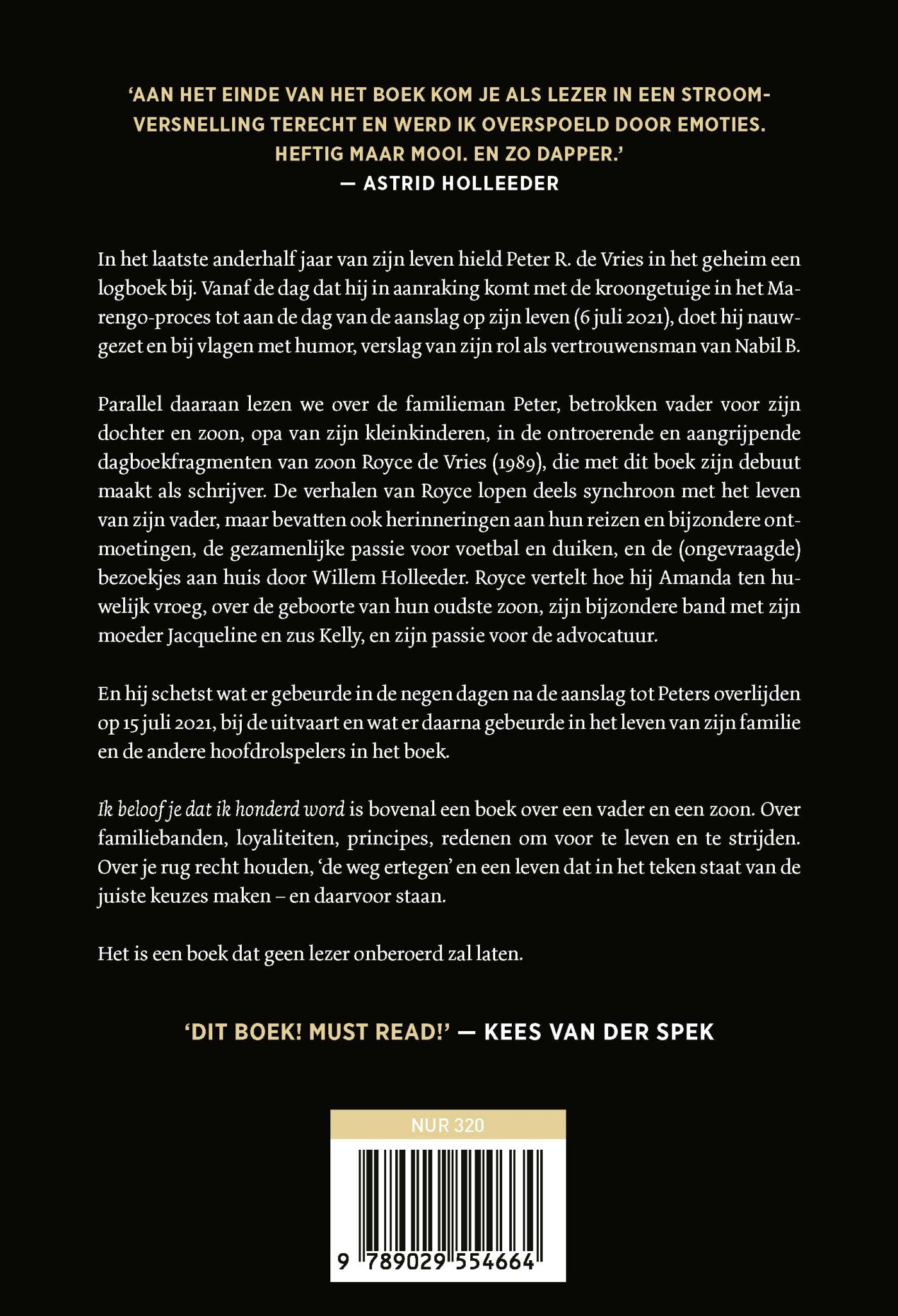 Ik beloof je dat ik honderd word achterkant