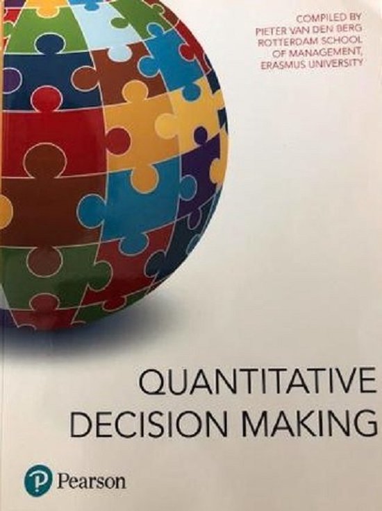Pieter Van den Berg Quantitative Decision Making, 3rd Custom Edition
