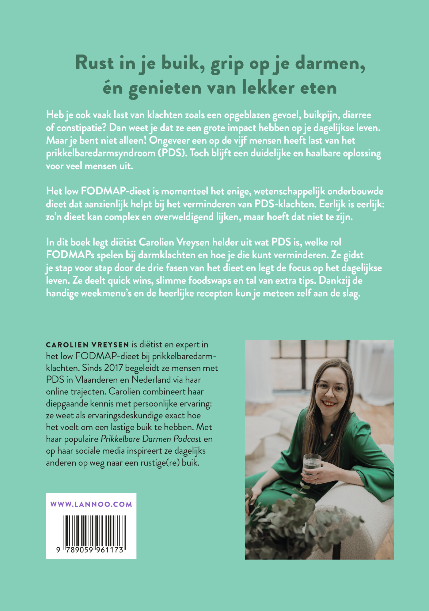 Het low FODMAP plan achterkant
