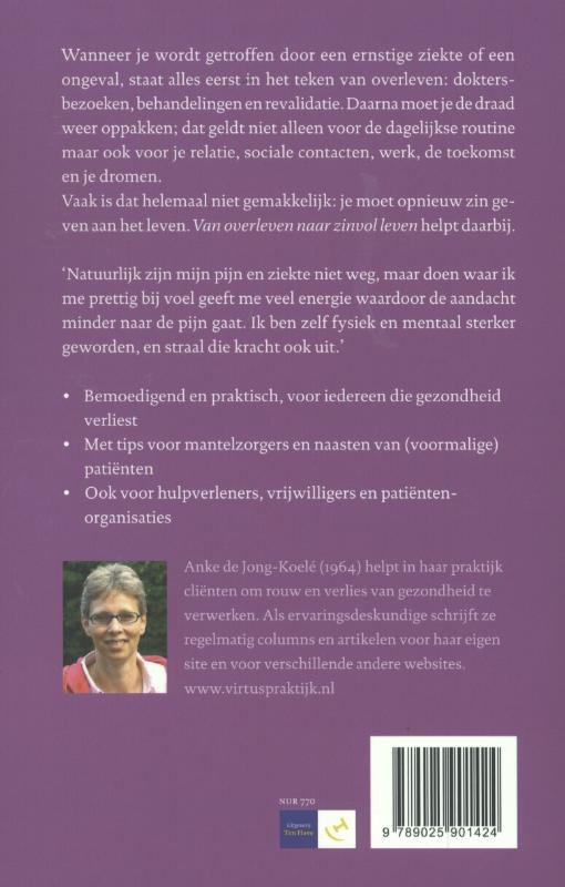 Van overleven naar zinvol leven achterkant