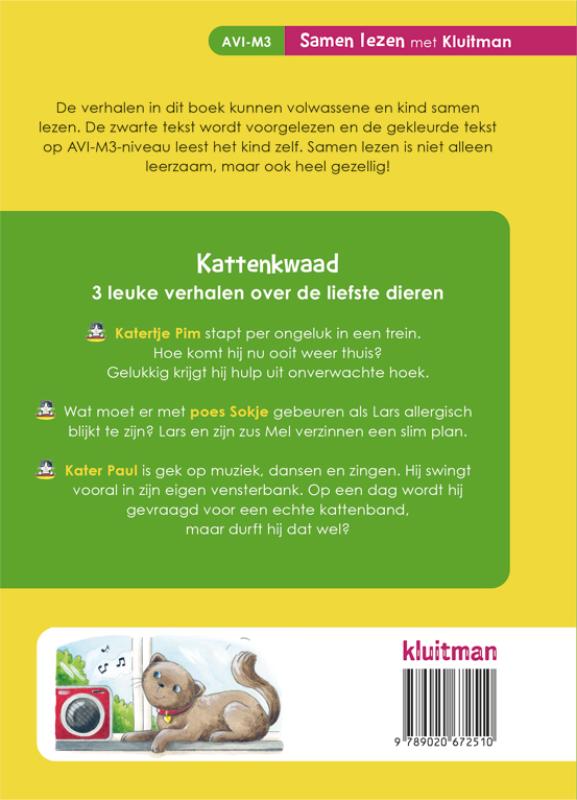 Kattenkwaad / Samen lezen met Kluitman achterkant