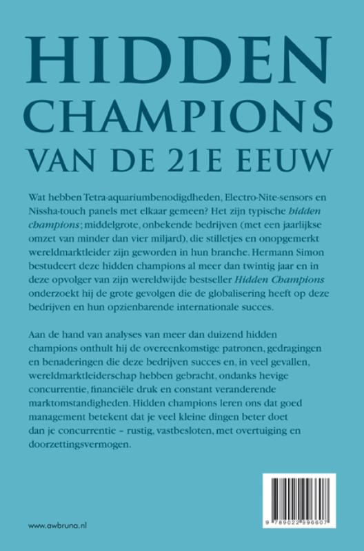 Hidden champions van de 21e eeuw achterkant