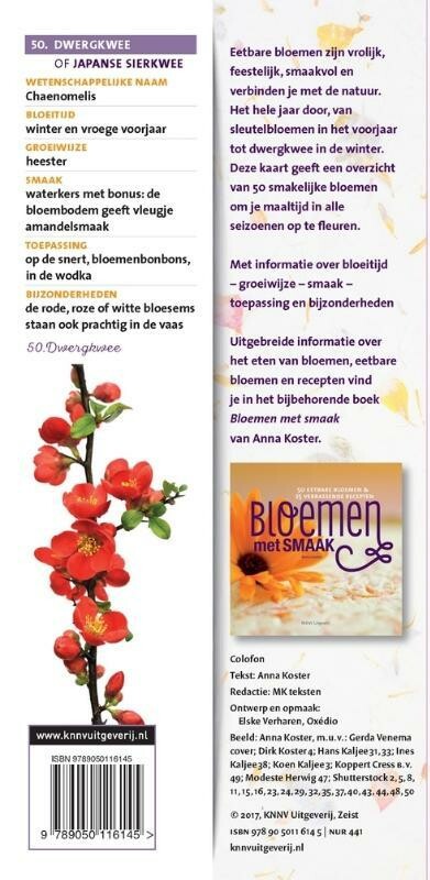 Eetbare bloemen / Minigids achterkant
