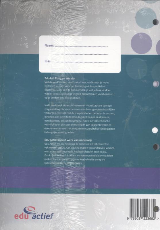 Werken in een woondienstencentrum (P) / module mens en gezondheid / Edu4all ZW Werken in een woondienstencentrum (P) / module mens en gezondheid / Edu4all ZW achterkant