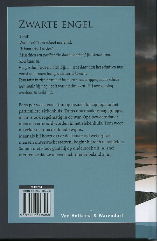 Zwarte engel achterkant