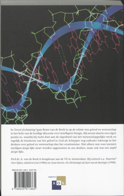 Toeval of schepping? Toeval of schepping? achterkant