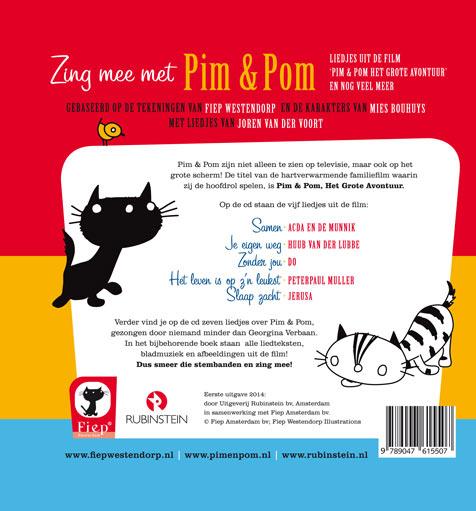 Mies Bouhuys - Zing Mee Met Pim & Pom (CD) achterkant