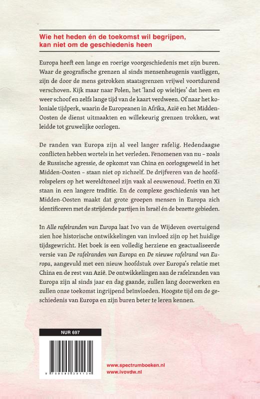 Alle rafelranden van Europa achterkant
