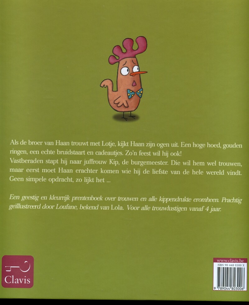 Haan wil trouwen achterkant