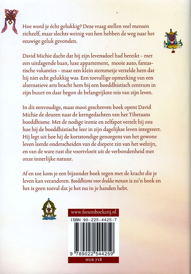 Boeddhisme voor drukke mensen achterkant