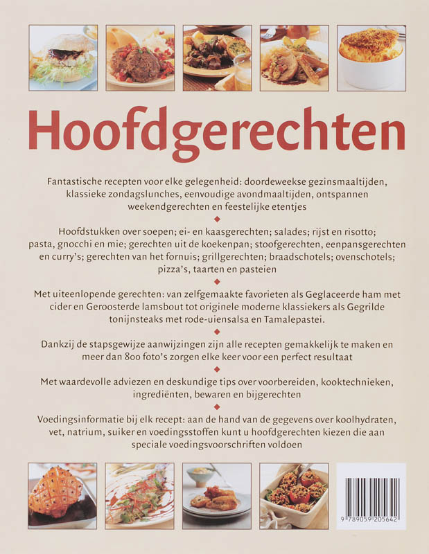 Hoofdgerechten achterkant