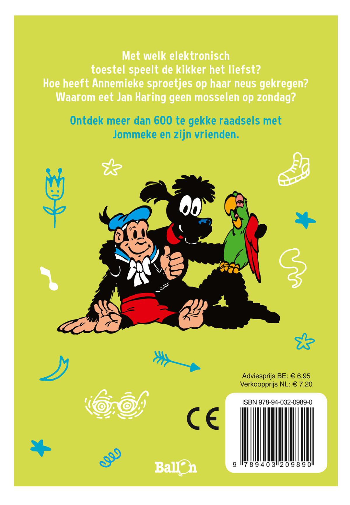 Jommekes te gekke raadsels / Jommeke plezierige raadsels achterkant