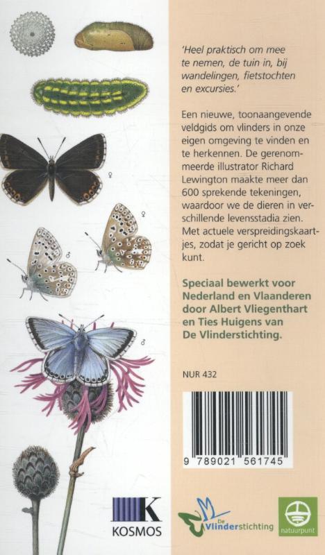 Zakgids dagvlinders voor Nederland en Vlaanderen achterkant