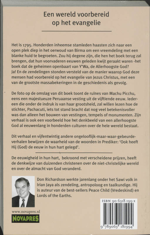 De eeuwigheid in hun hart achterkant
