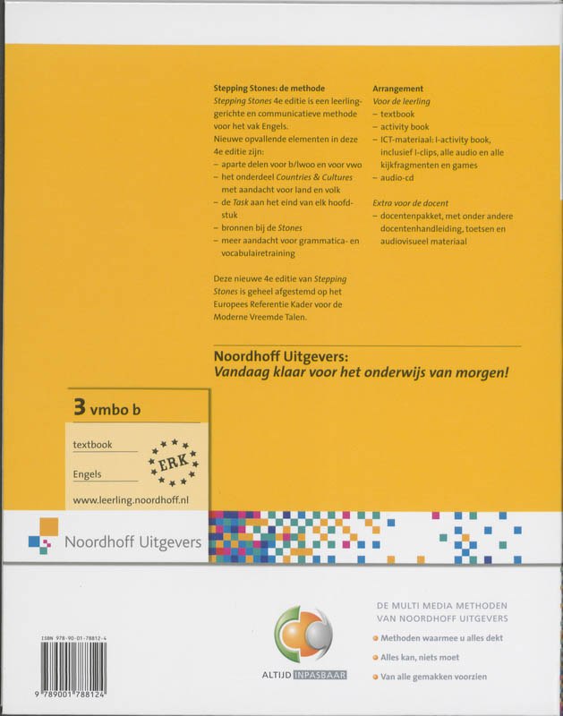 Stepping Stones / 3 vmbo b / Textbook / Stepping Stones achterkant