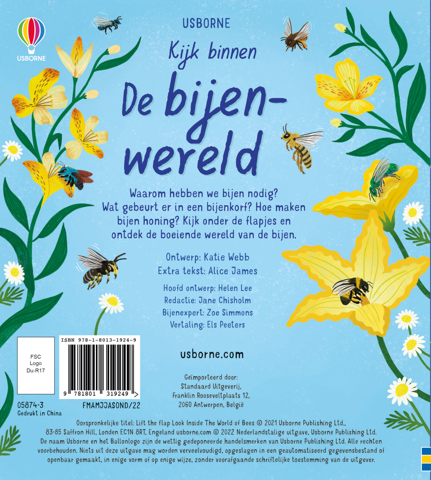 De bijenwereld / Kijk binnen achterkant
