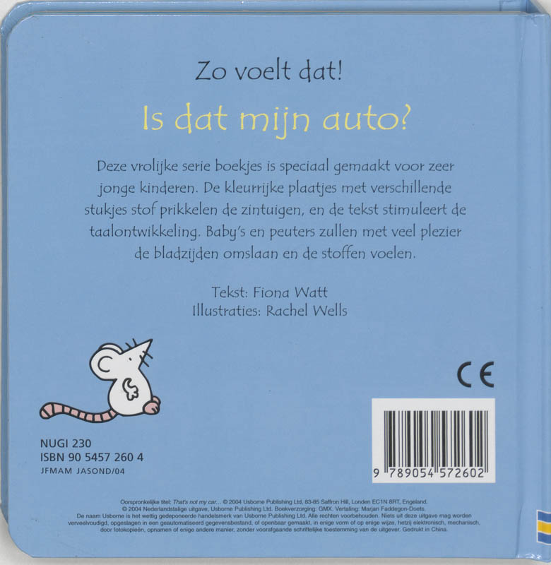 Is dat mijn auto? / Zo voelt dat! achterkant