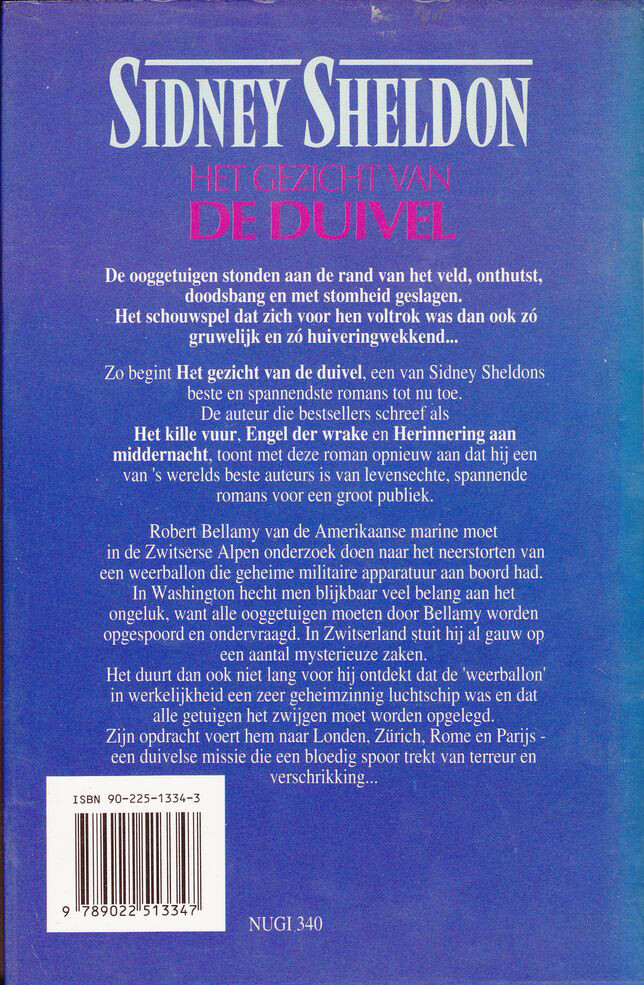 Het gezicht van de duivel achterkant