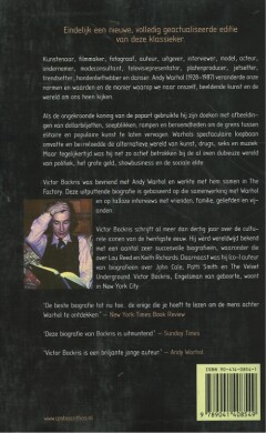 Leven en dood van Andy Warhol achterkant